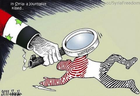 Journalisten loslopend wild in Syrië