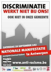 Hand in hand tegen racisme! Betoging op 29 september 20