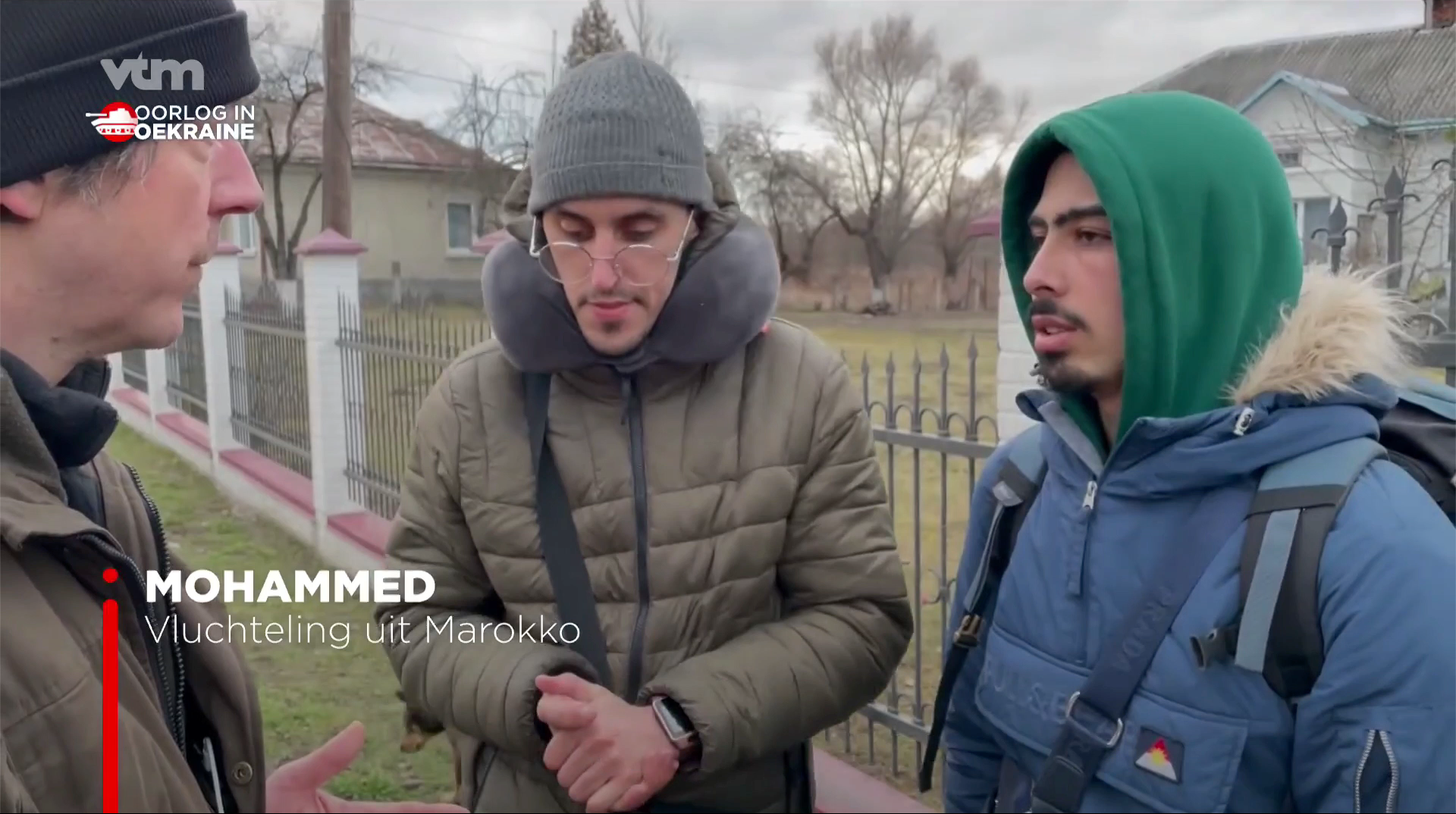 Vluchtelingen van kleur die zelf aangaven te studeren in Oekraïne werden in de ondertitels van de VTM-reportage prompt bestempeld als "vluchteling uit Marokko".